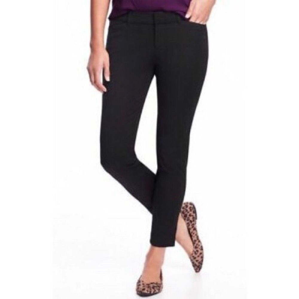 LOFT Zoe Mid-rise Straight Leg Ankle Pants (Black) - 4